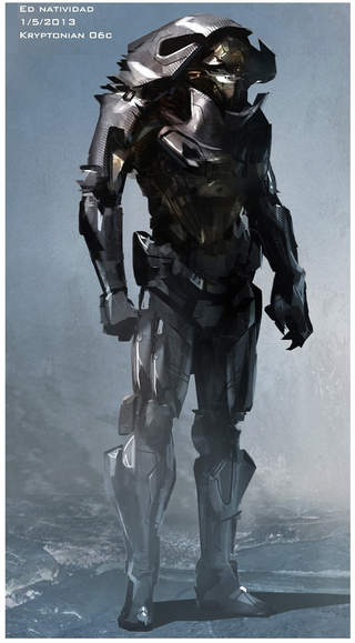 Illustration for article titled Man of Steel concept art puts Zod in more alien armor